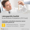 Laborgeprüfte Qualität bei Raab Vitalfood – unabhängige Tests auf Nährstoffgehalt, Rückstände, Allergene und mikrobiologische Belastung. Zertifizierte Produktion nach IFS Food Standards