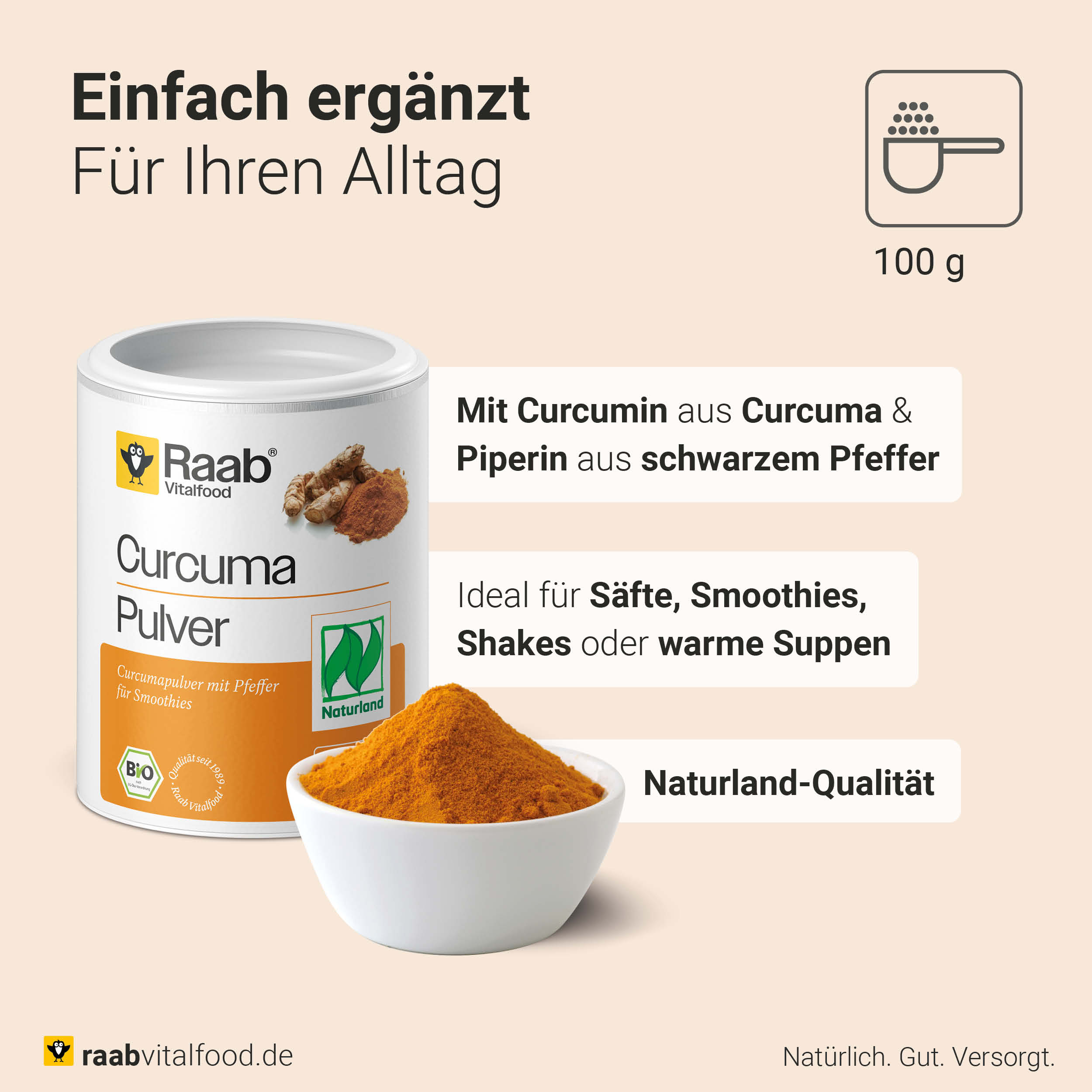 Organic Curcuma and Pepper Mix Powder