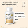 Vitamin B Komplex von Raab Vitalfood mit 90 Kapseln, vegan, ideal für unterwegs, tägliche Einnahme von nur 1 Kapsel.