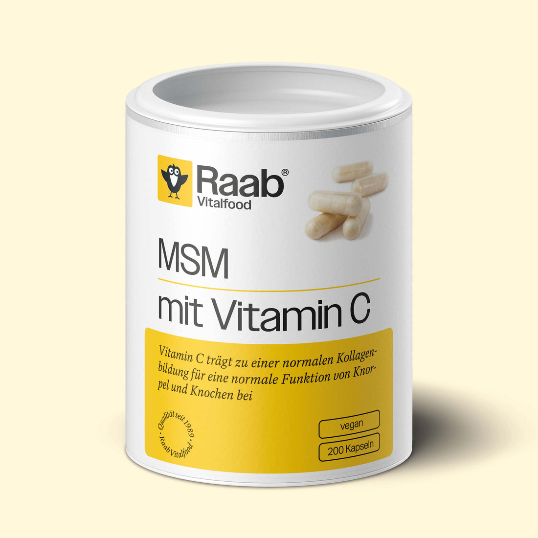 MSM mit Vitamin C Kapseln - 200 Stück