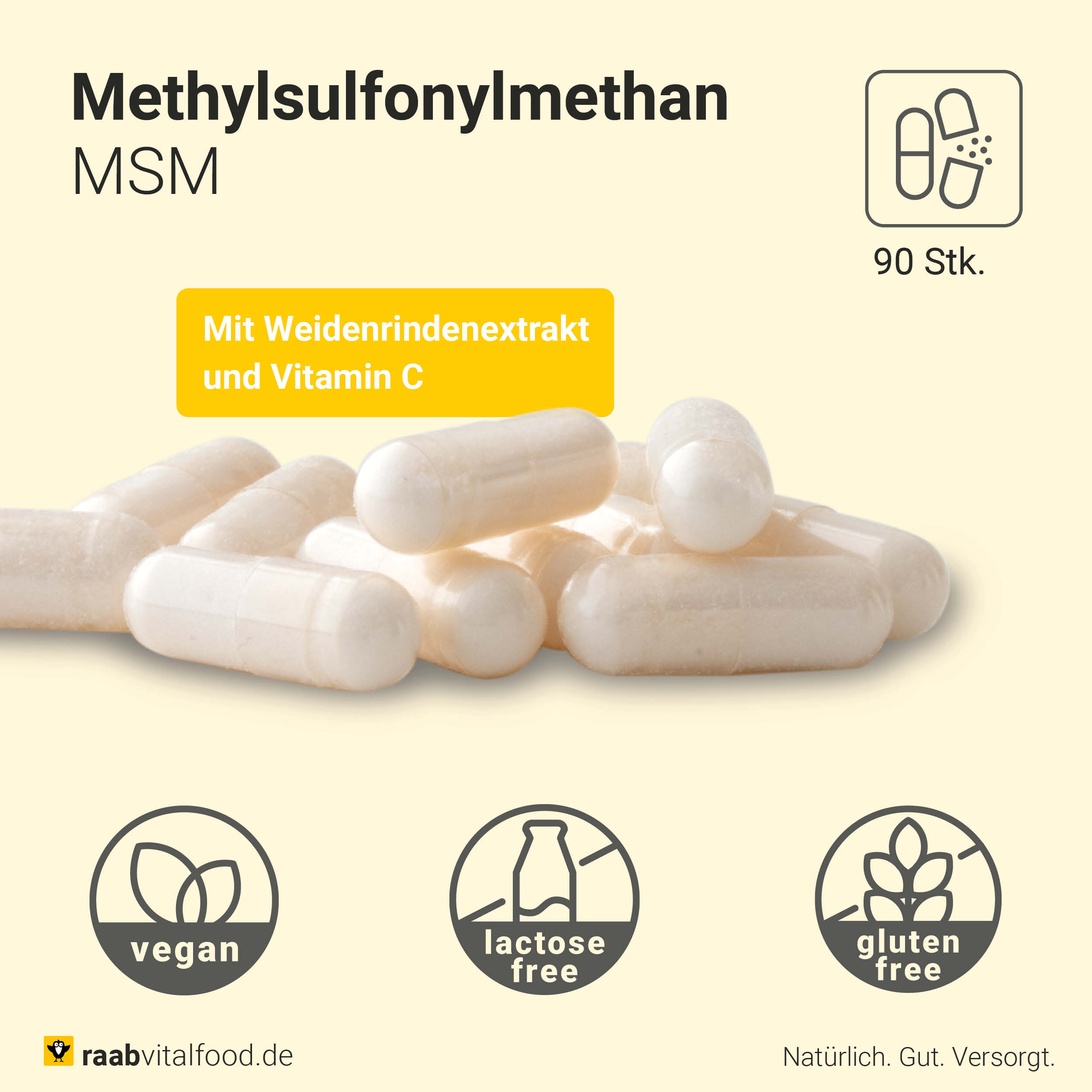 MSM willow bark capsules