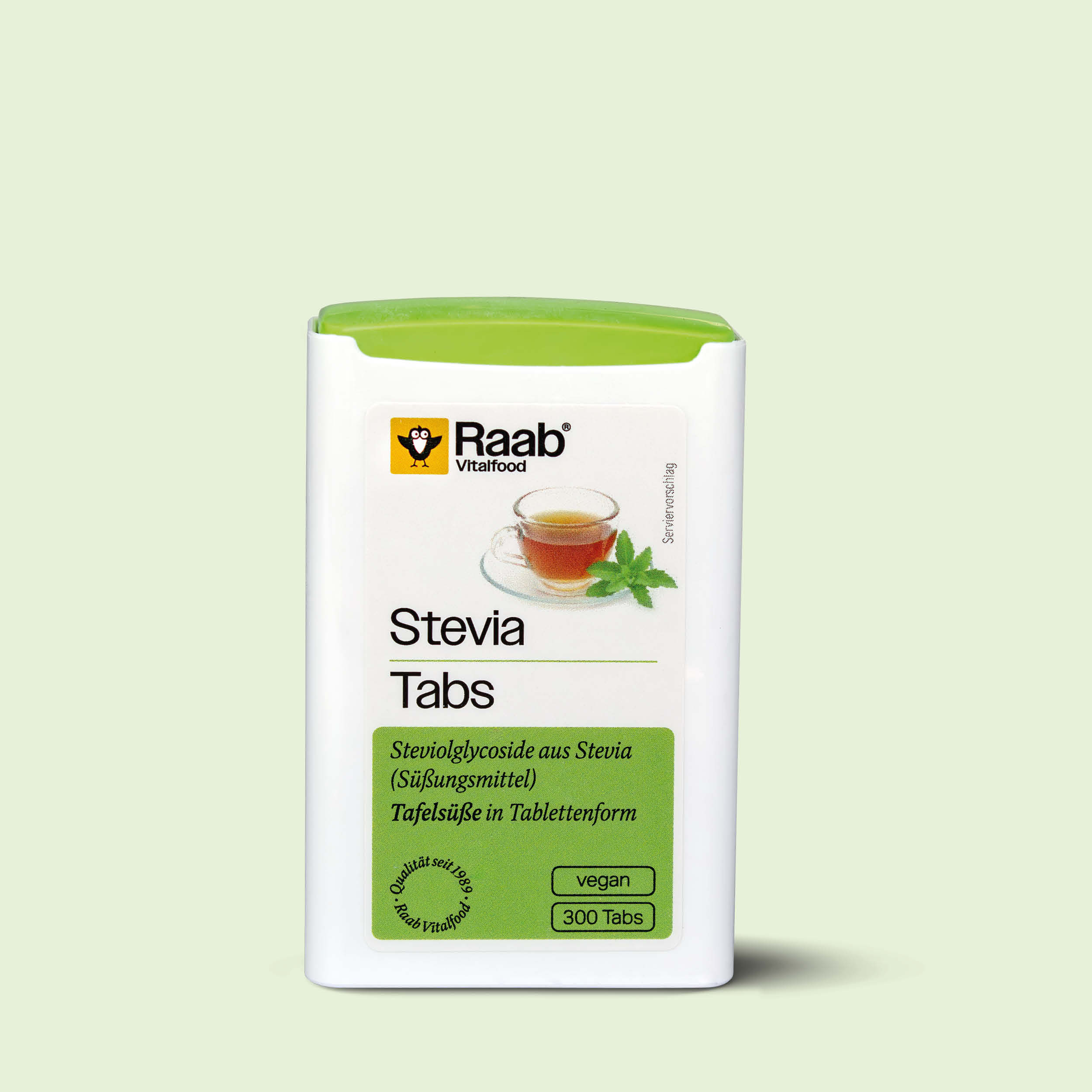Raab Stevia Tabs 300 Stück - Tafelsüße mit Steviolglykosiden in Tablettenform