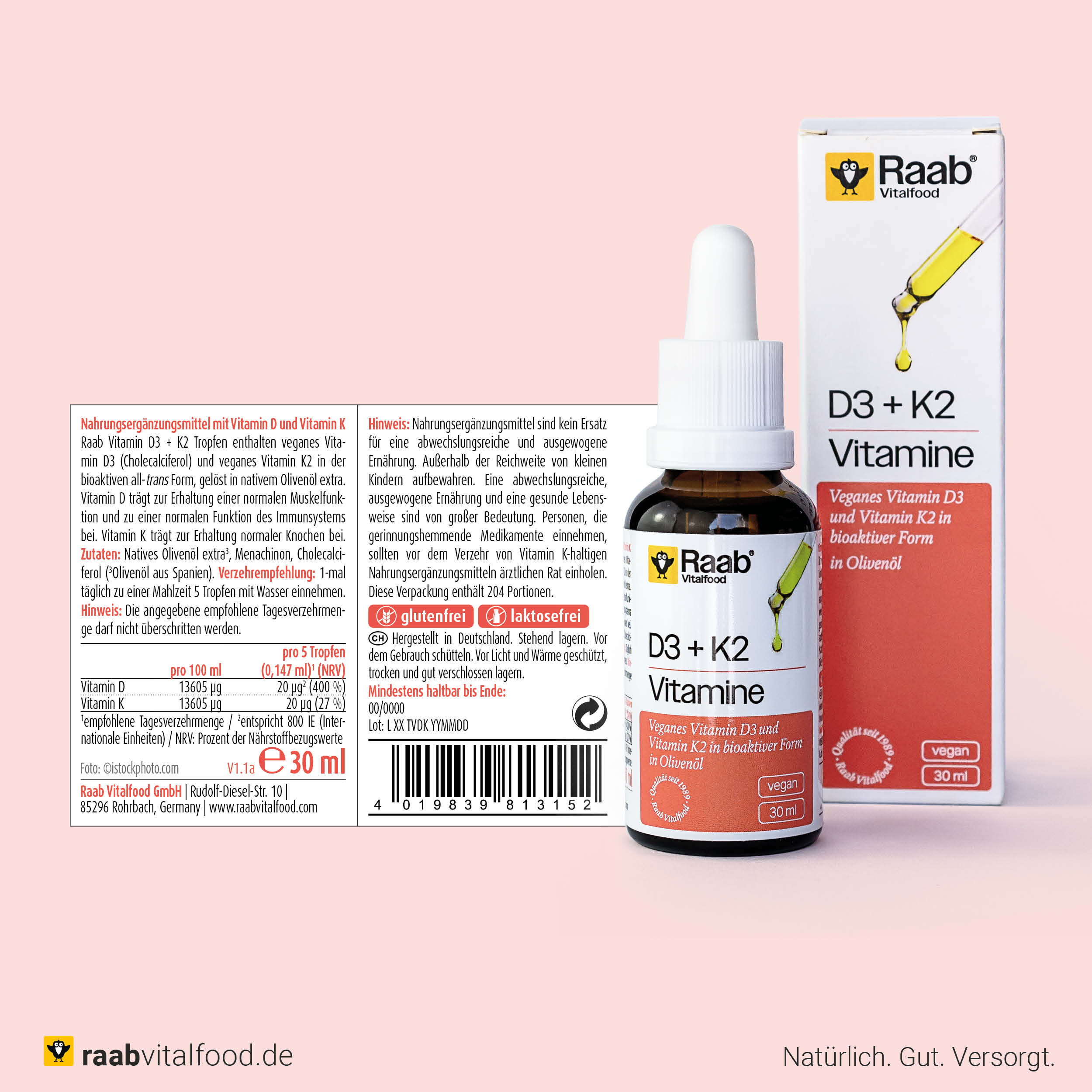 Vitamin D3 + K2 Tropfen