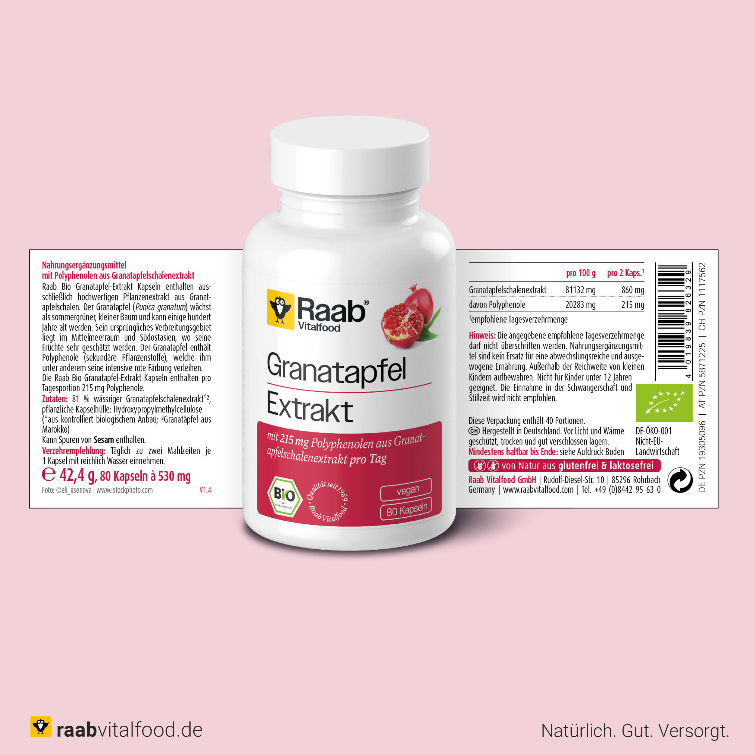 Bio Granatapfel Extrakt Kapseln