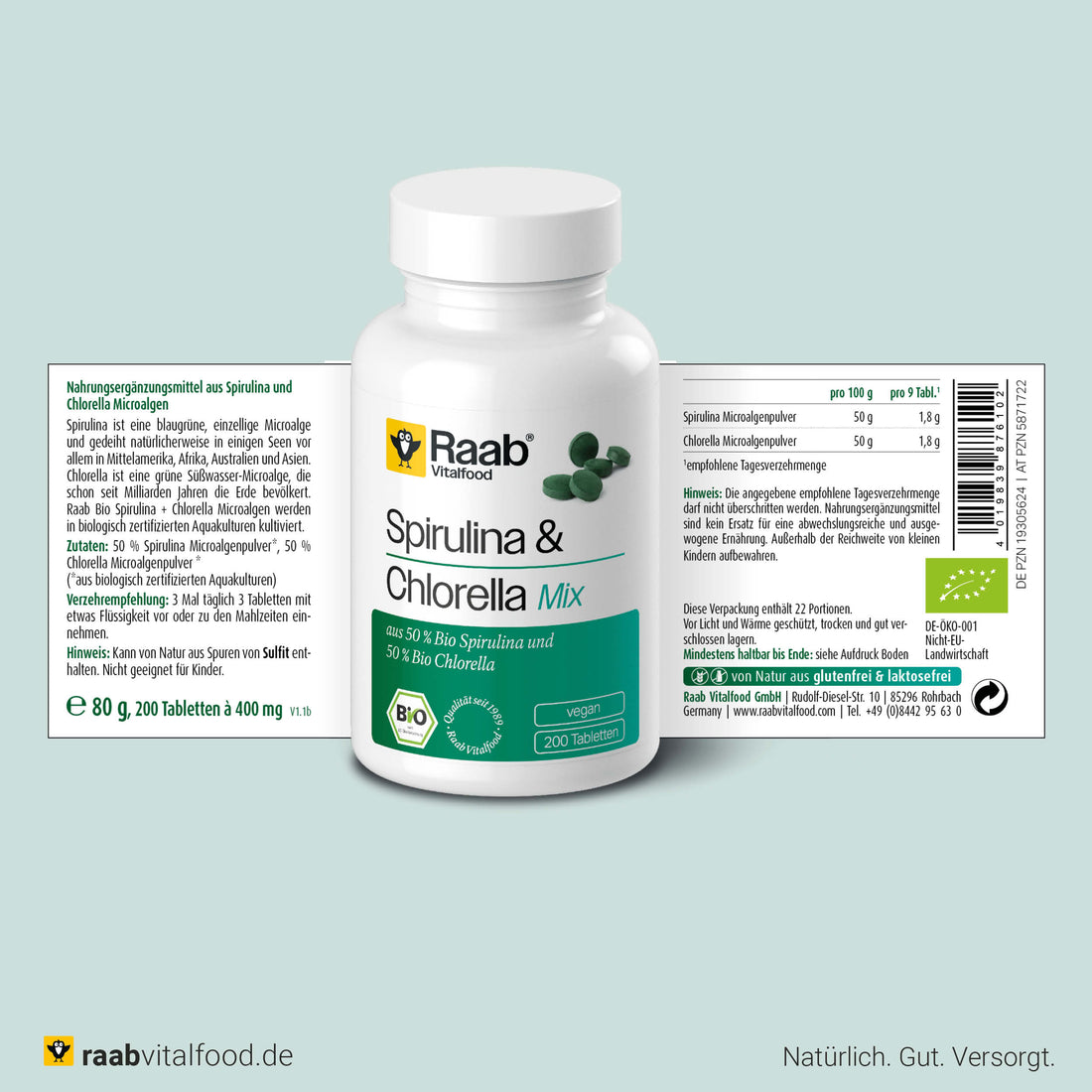 Bio Spirulina + Chlorella Mix Tabletten