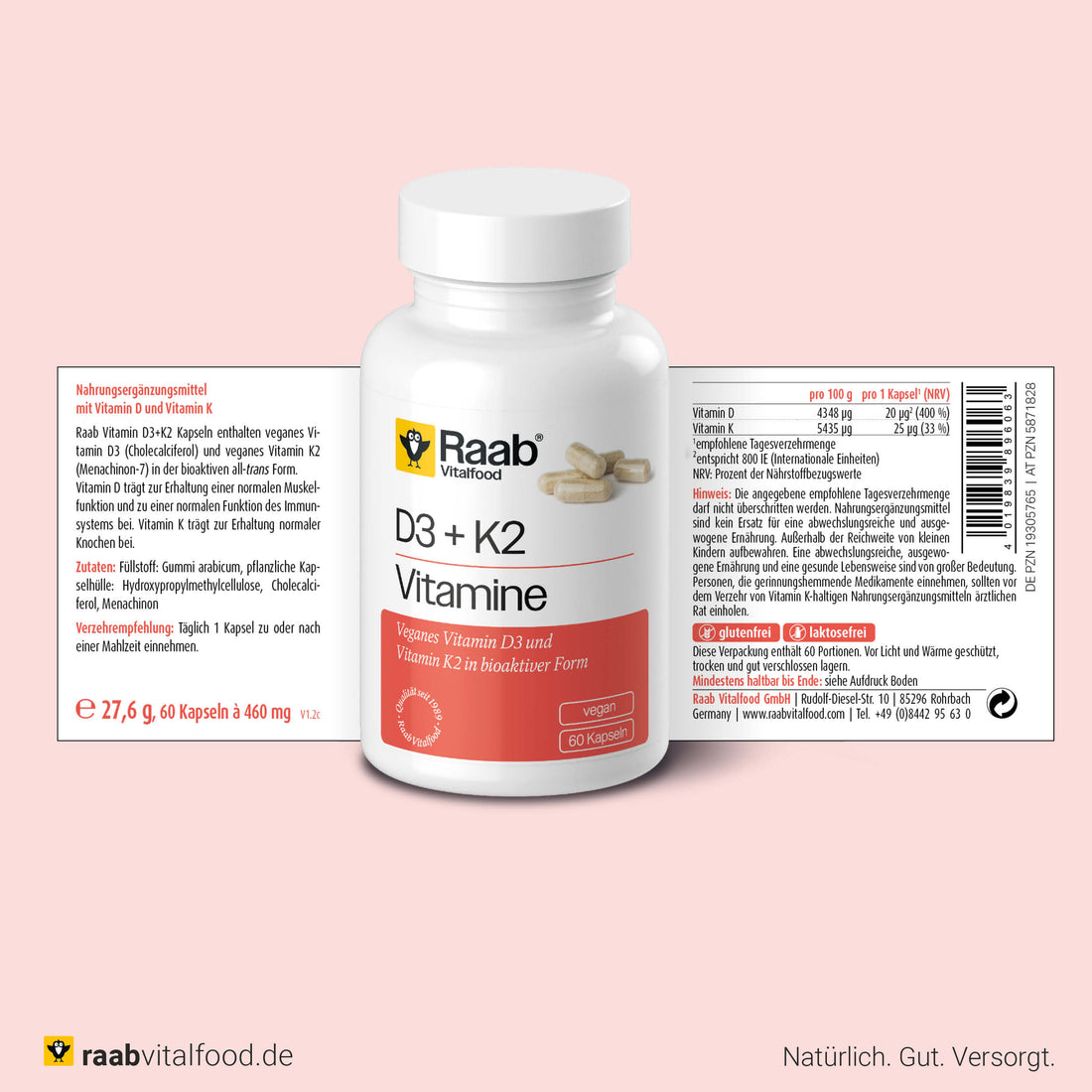 Vitamin D3 + K2 Kapseln