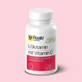 Raab L-Glutamin mit Vitamin C Kapseln 100 Stück - Aminosäure mit Vitamin C für Energiestoffwechsel