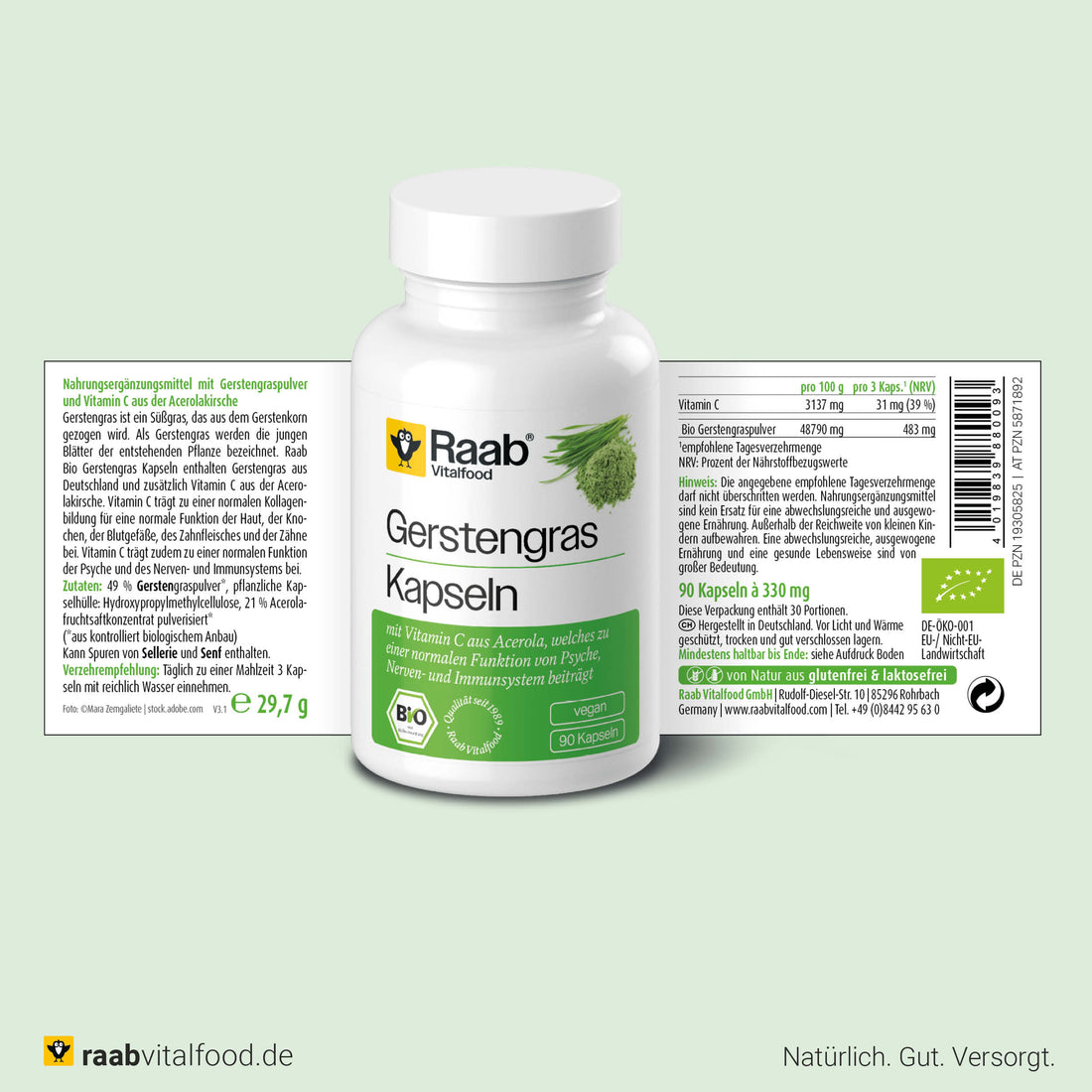 Bio Gerstengras Kapseln