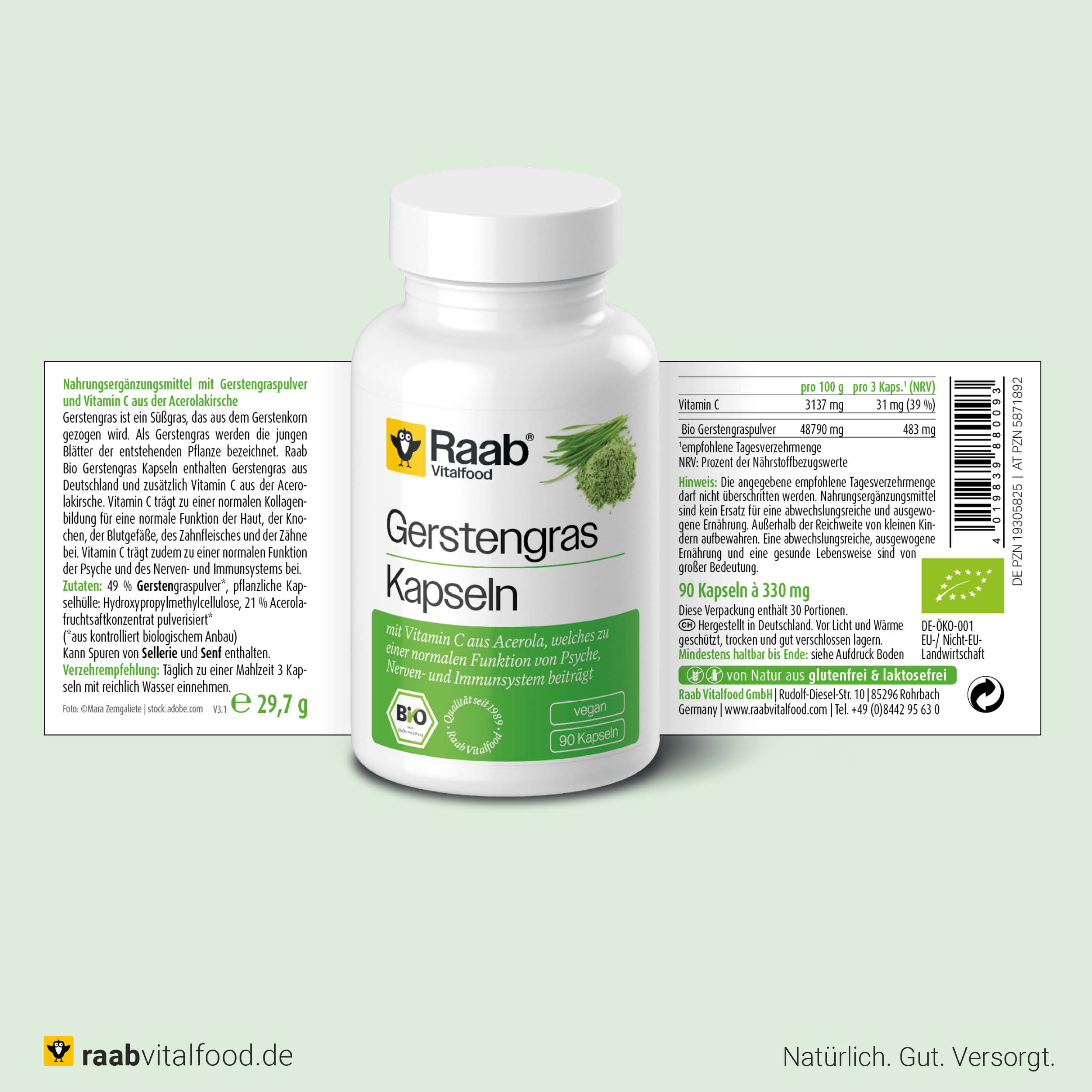Bio Gerstengras Kapseln