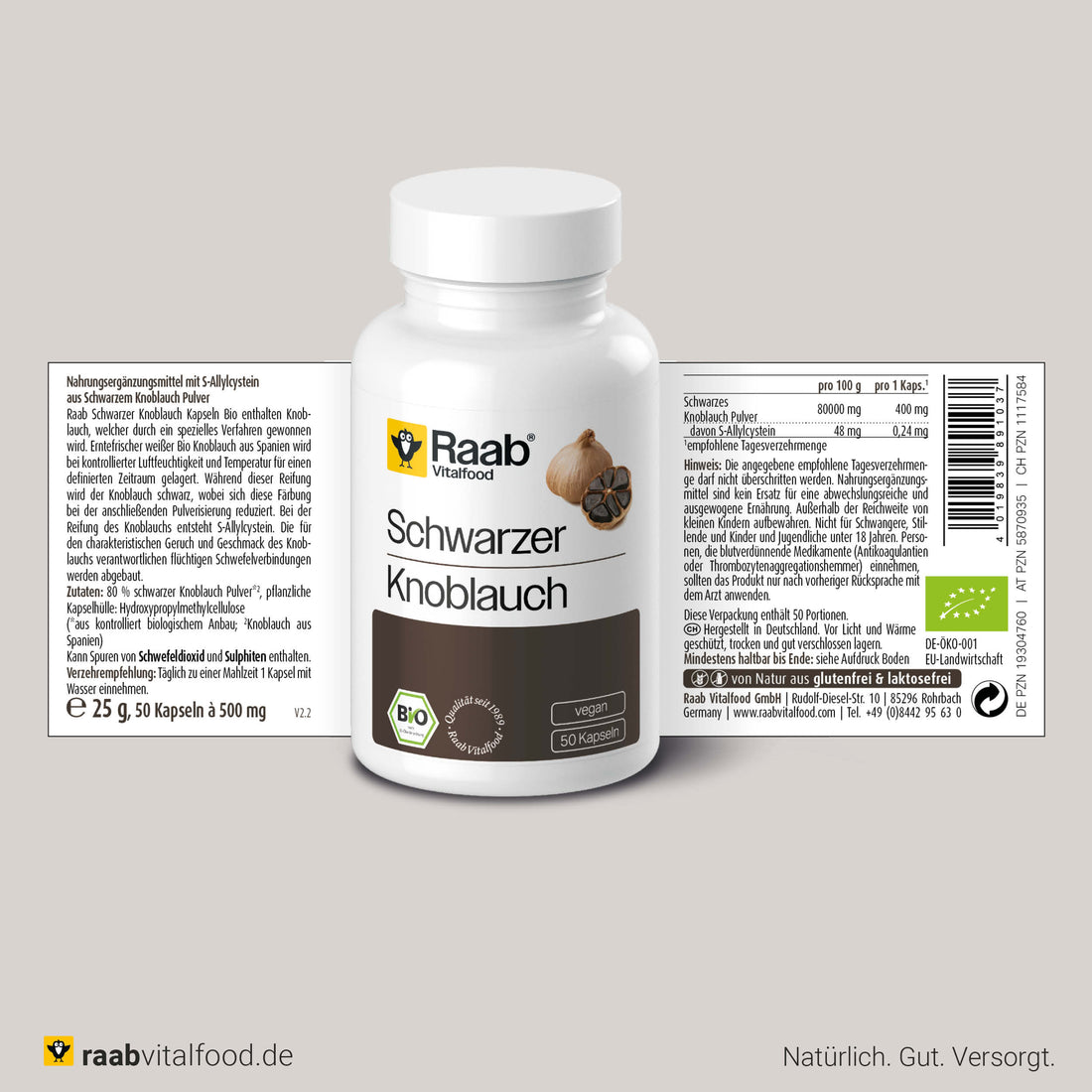Bio Schwarzer Knoblauch Kapseln