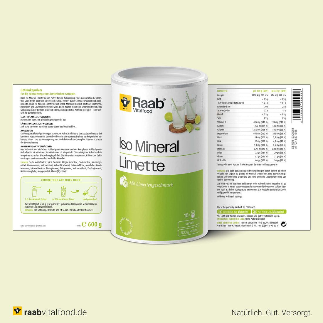 Iso Mineral Limette Pulver