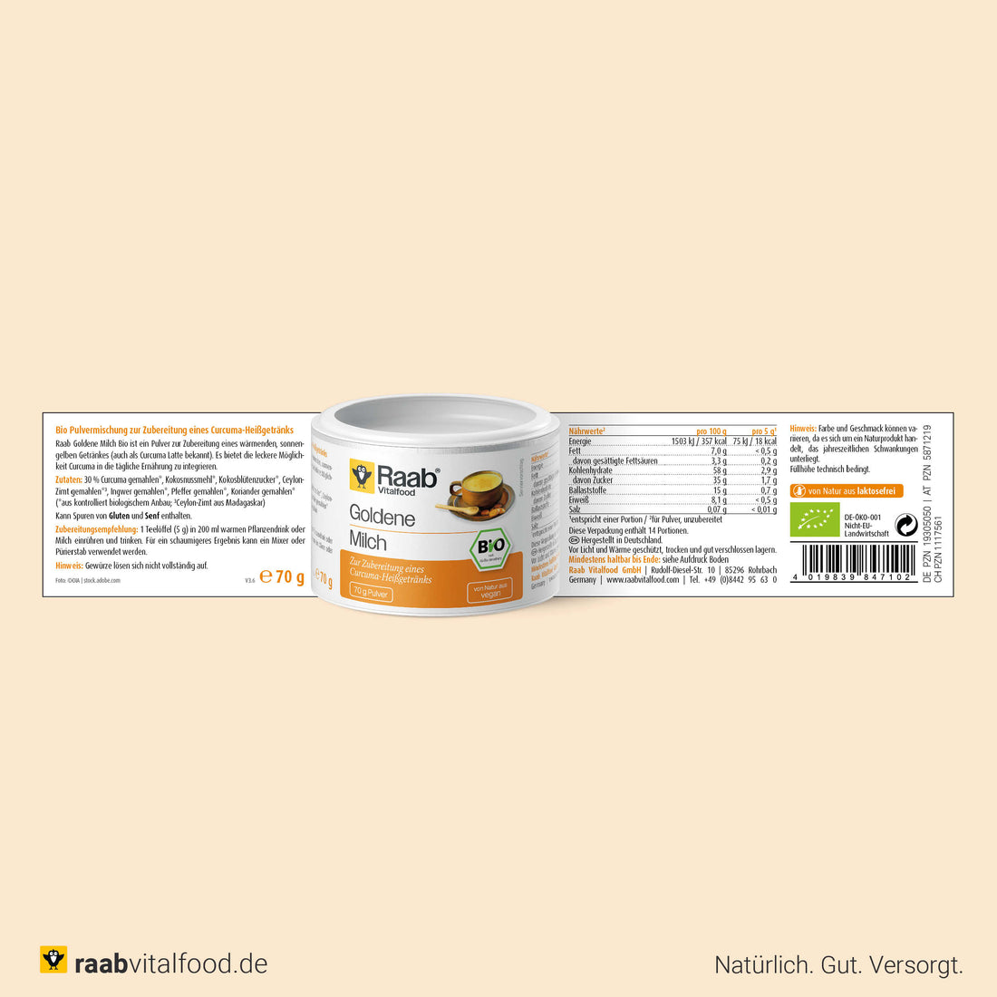 Bio Goldene Milch Pulver