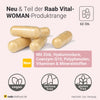 Haut Haar Nägel Komplex Kapseln - Vegan mit Biotin, Vitamin C und B-Vitaminen von Raab Vitalfood, 60 Kapseln in einer Dose