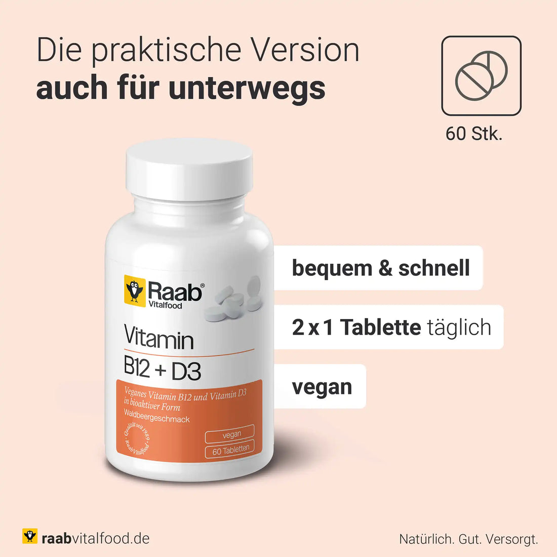 Vitamin B12 + D3 Tabletten